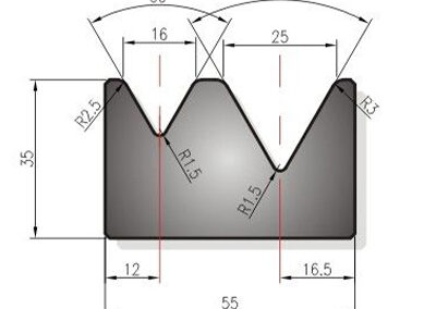 MATRYCE DWUPRYZMOWE – MOCOWANE ŚRUBAMI